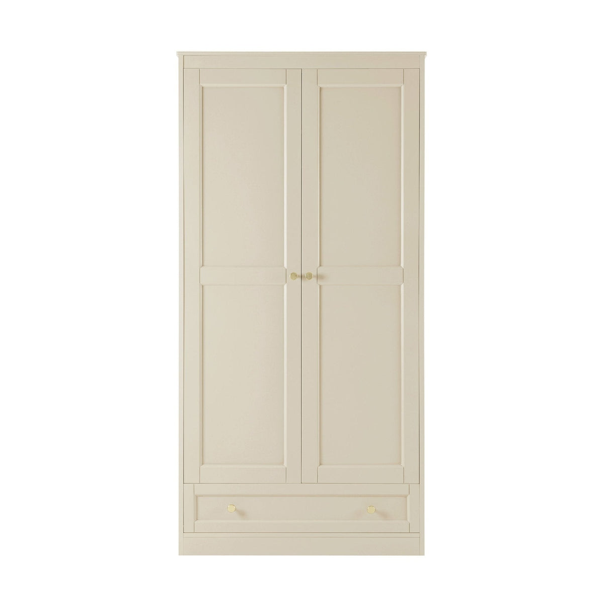 Dusklia - Ruby 2 Door Wardrobe with Drawer - Cream
