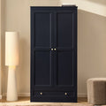 Dusklia - Ruby 2 Door Wardrobe with Drawer - Midnight