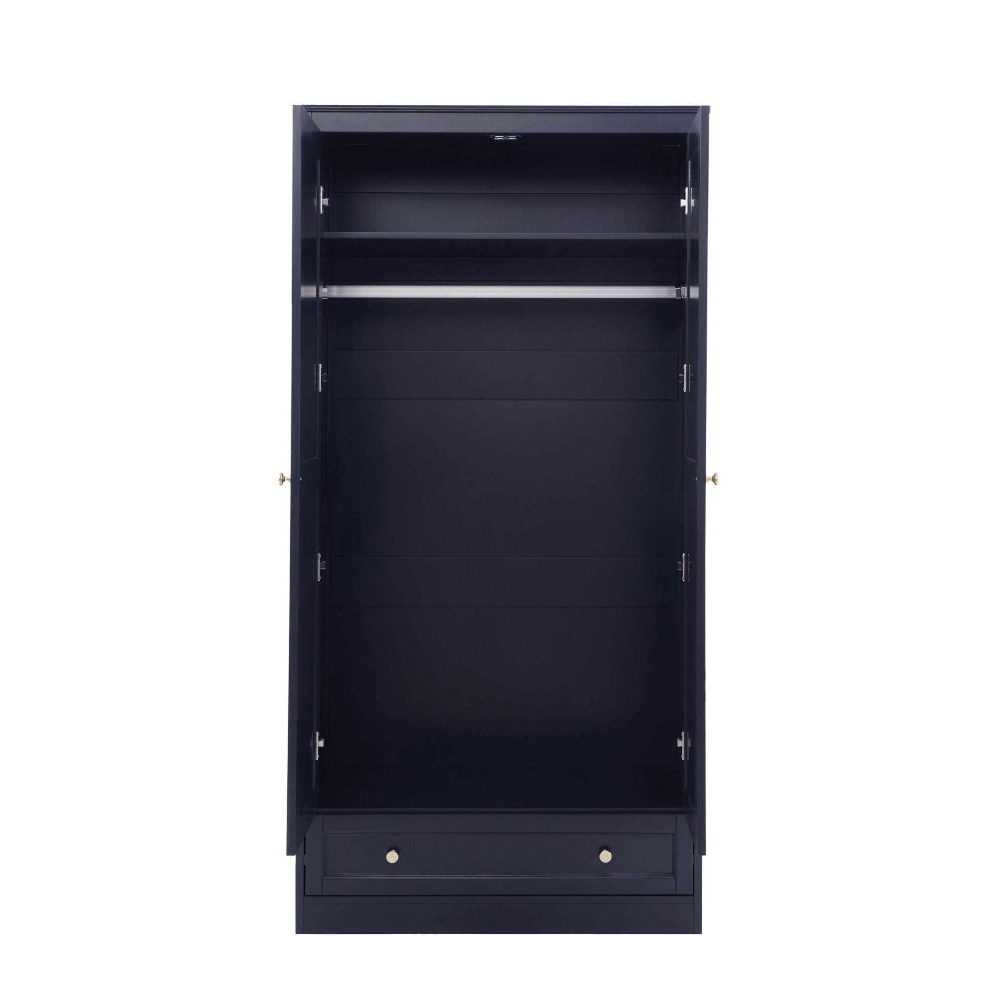 Dusklia - Ruby 2 Door Wardrobe with Drawer - Midnight