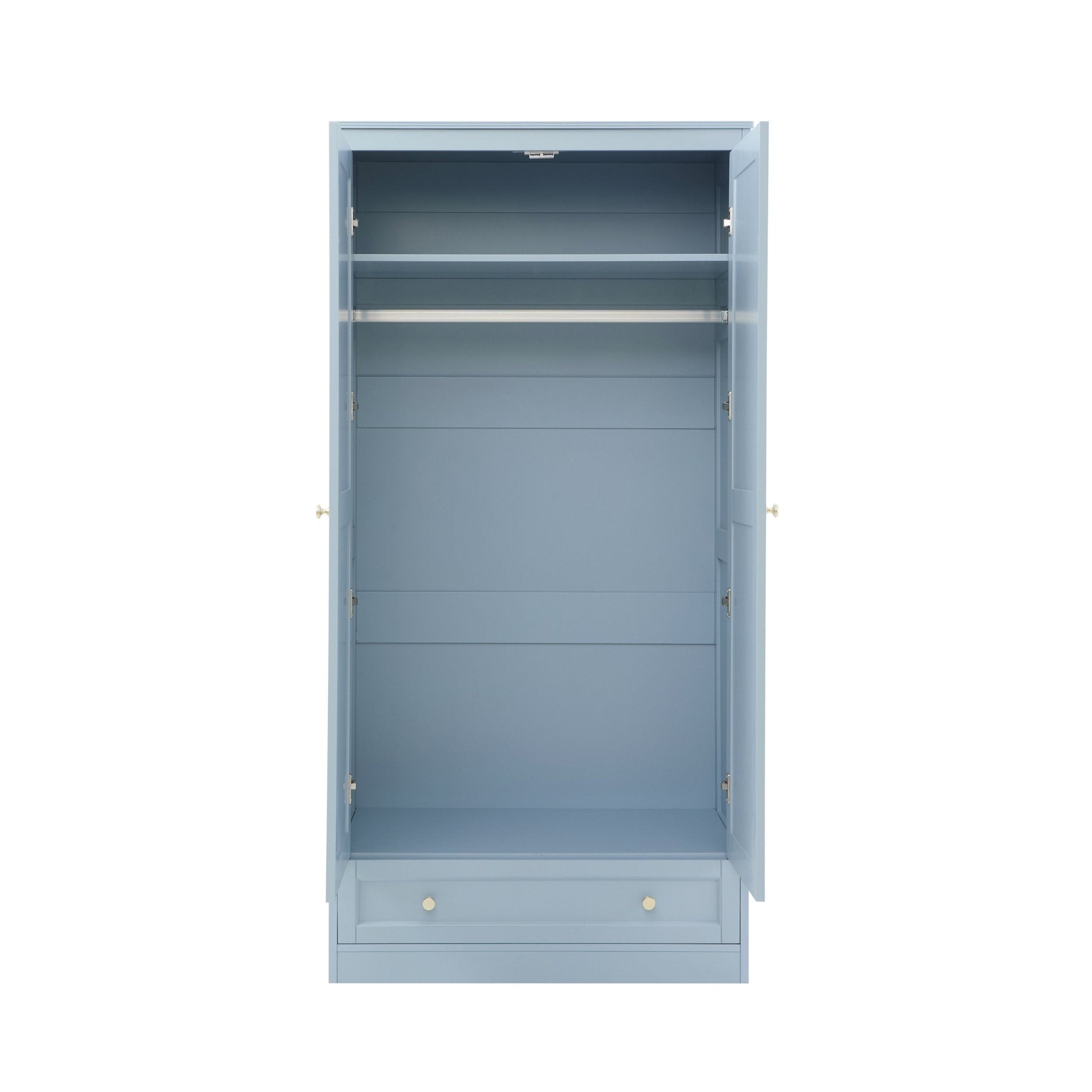 Dusklia - Ruby 2 Door Wardrobe with Drawer - Sky Blue