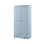 Dusklia - Ruby 2 Door Wardrobe with Drawer - Sky Blue