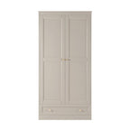Dusklia - Ruby 2 Door Wardrobe with Drawer - Taupe
