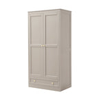 Dusklia - Ruby 2 Door Wardrobe with Drawer - Taupe