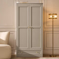 Dusklia - Ruby 2 Door Wardrobe with Drawer - Taupe