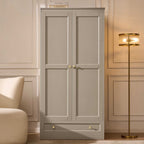 Dusklia - Ruby 2 Door Wardrobe with Drawer - Taupe