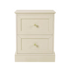 Dusklia - Ruby 2 Drawer Bedside Table - Cream