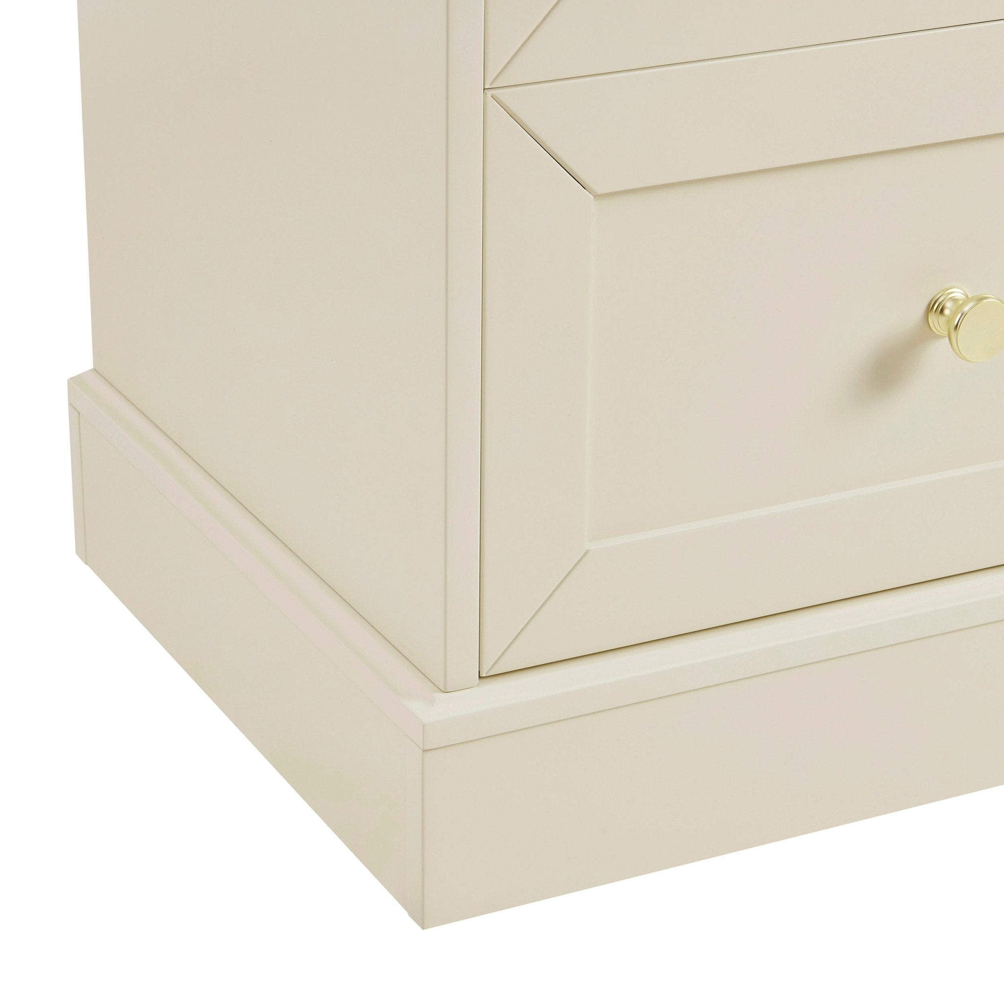 Dusklia - Ruby 2 Drawer Bedside Table - Cream