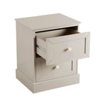 Dusklia - Ruby 2 Drawer Bedside Table - Taupe