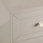 Dusklia - Ruby 2 Drawer Bedside Table - Taupe