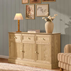 Dusklia - Ruby 3 Door Sideboard with Drawers - Light Wood