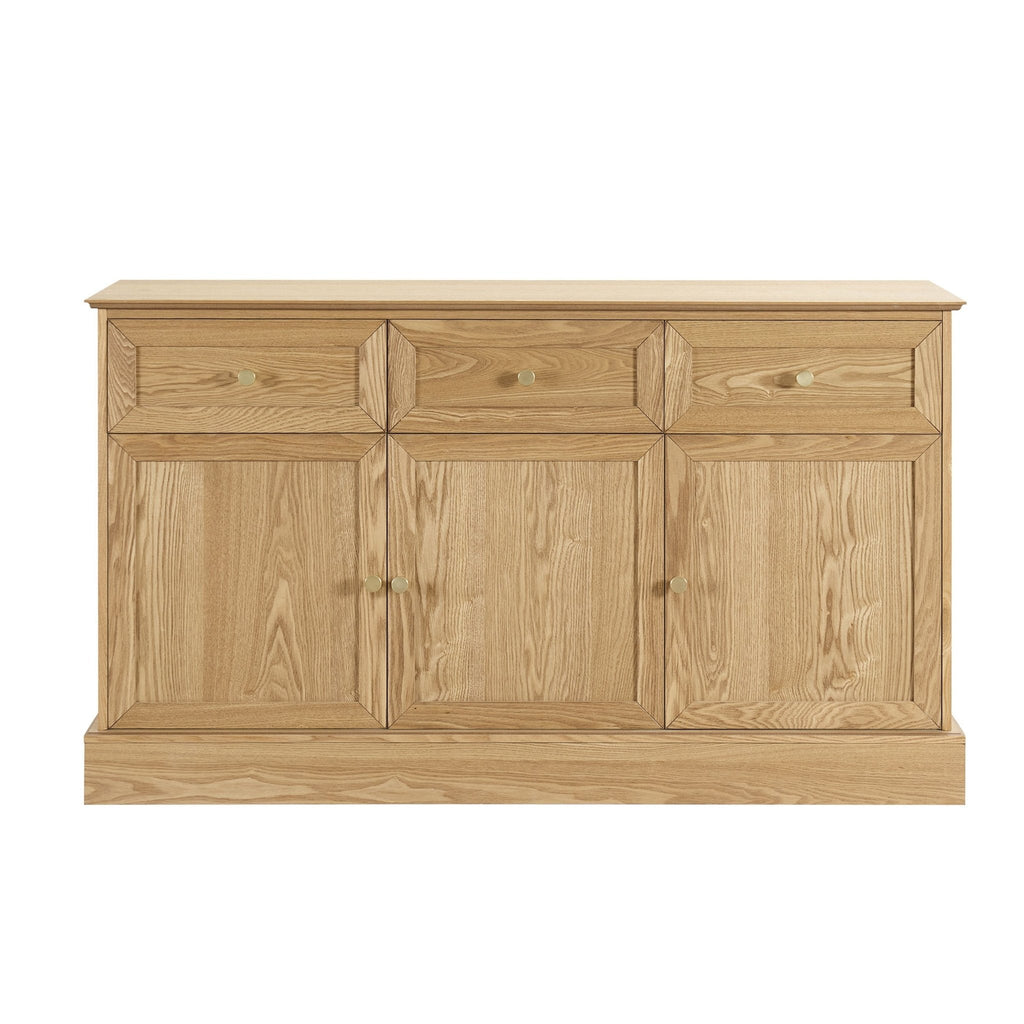 Dusklia - Ruby 3 Door Sideboard with Drawers - Light Wood