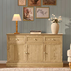 Dusklia - Ruby 3 Door Sideboard with Drawers - Light Wood