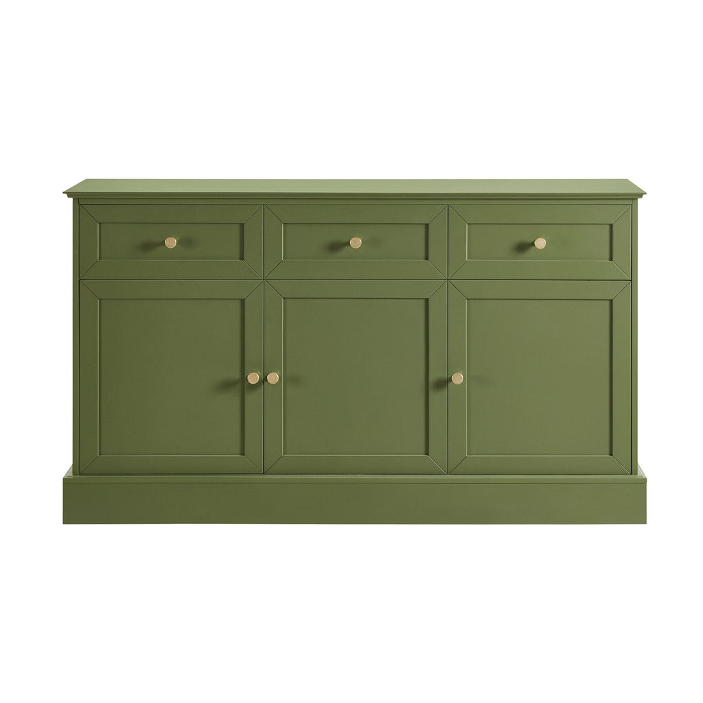 Dusklia - Ruby 3 Door Sideboard with Drawers - Olive