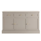 Dusklia - Ruby 3 Door Sideboard with Drawers - Taupe