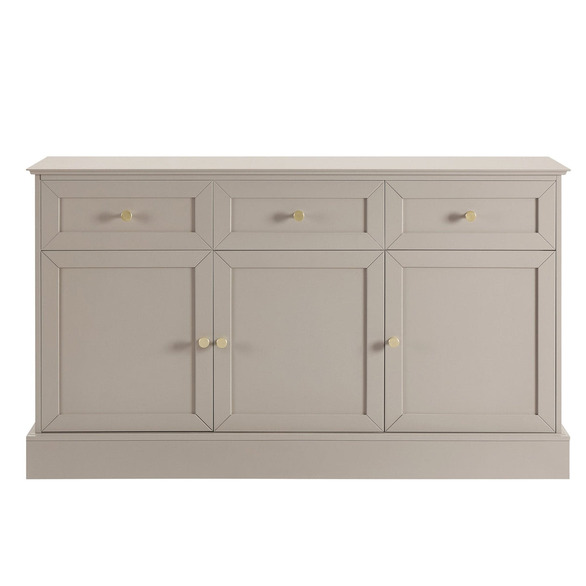 Dusklia - Ruby 3 Door Sideboard with Drawers - Taupe