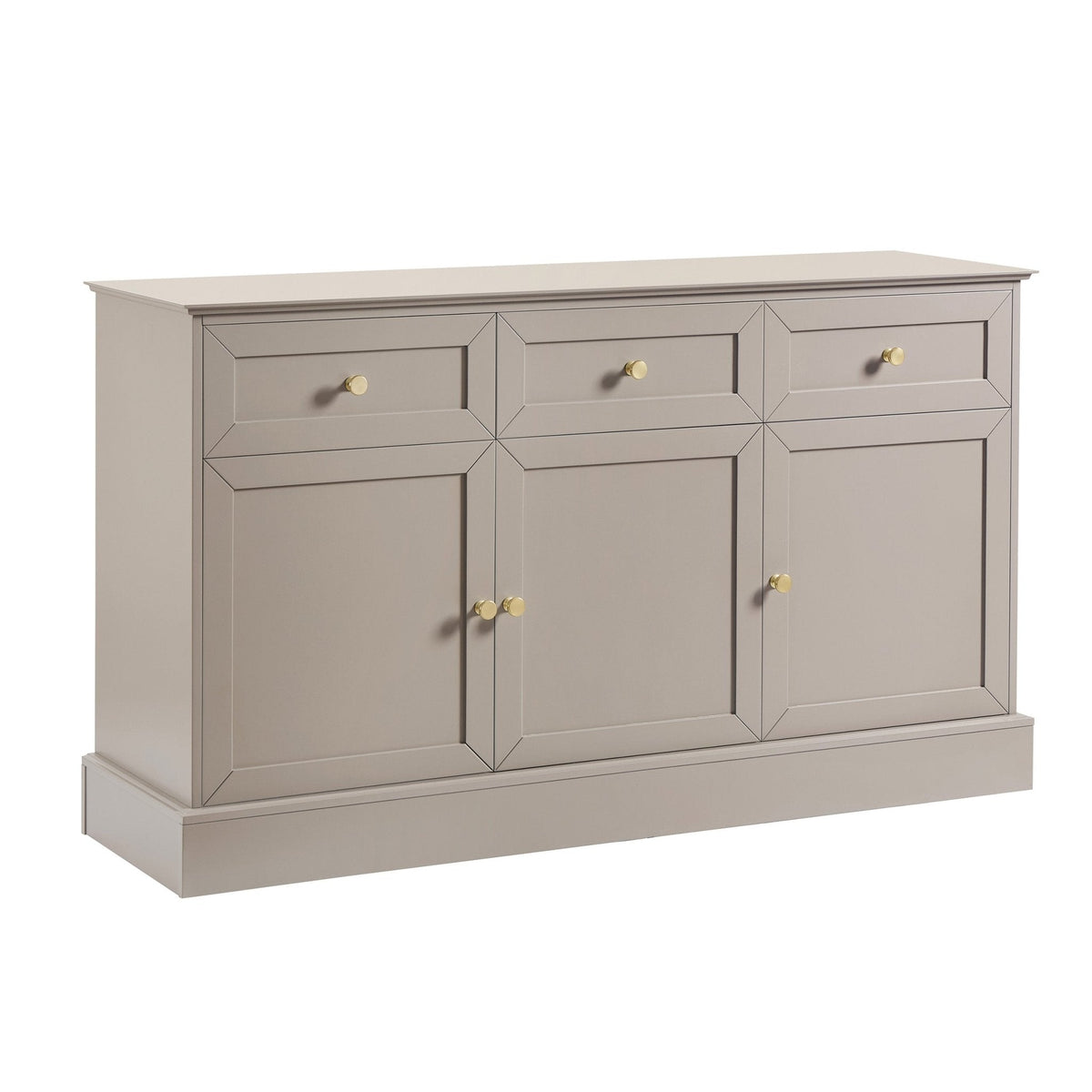 Dusklia - Ruby 3 Door Sideboard with Drawers - Taupe