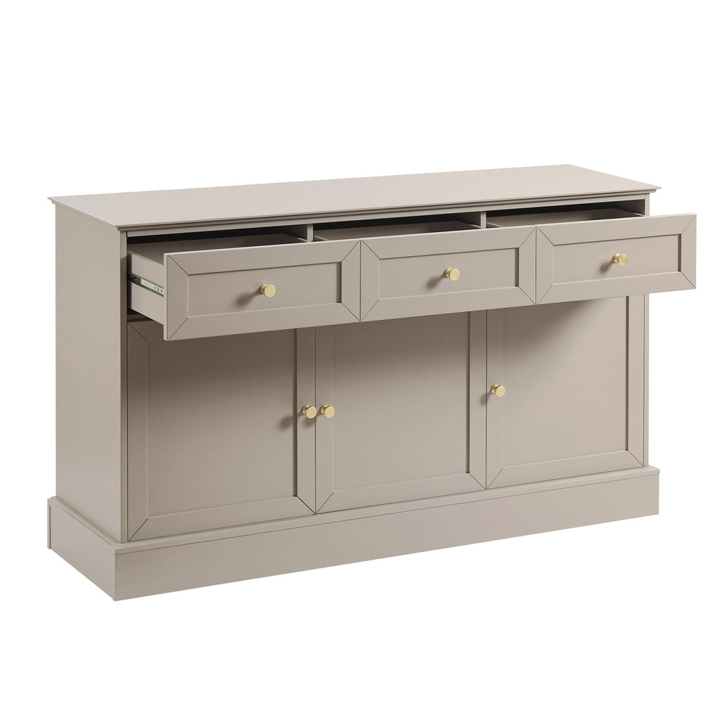 Dusklia - Ruby 3 Door Sideboard with Drawers - Taupe