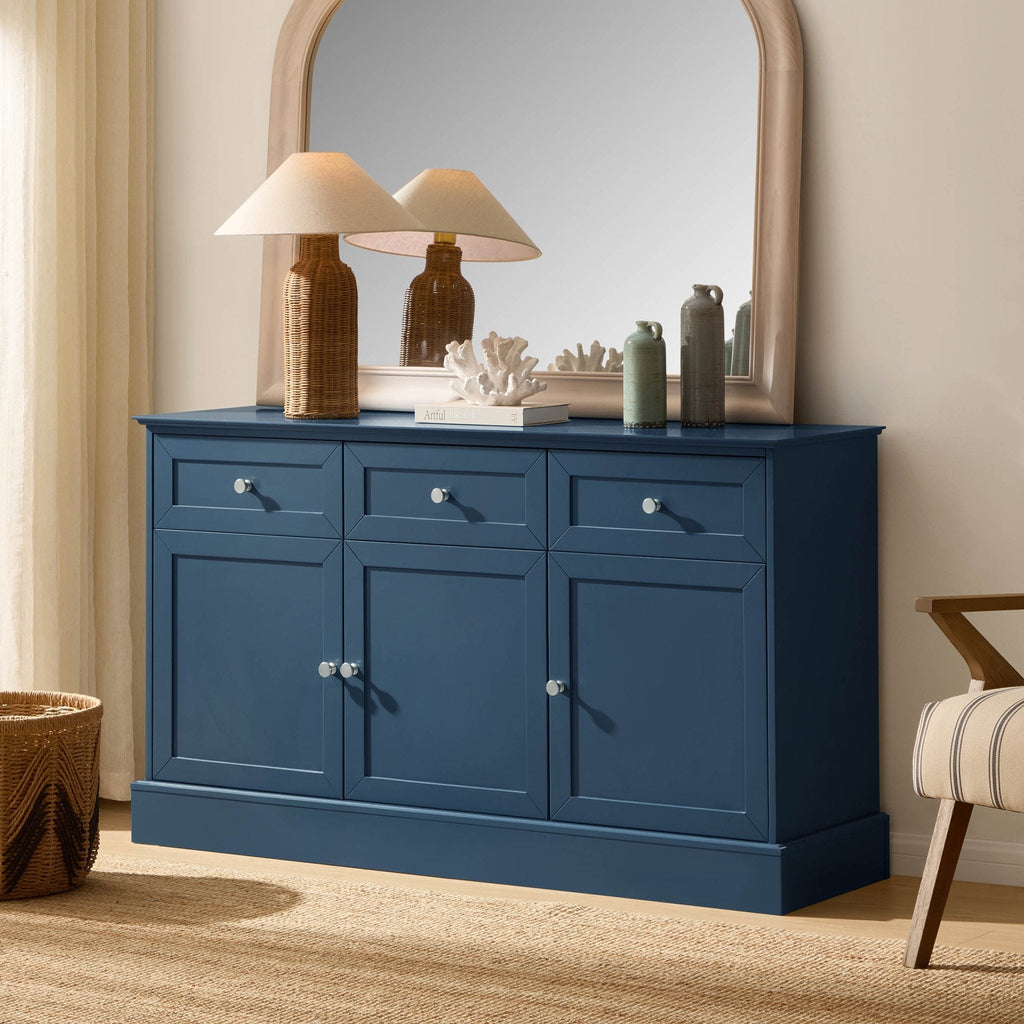 Dusklia - Ruby 3 Door Sideboard with Drawers - Teal
