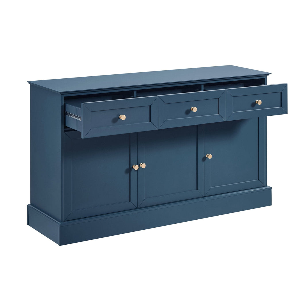 Dusklia - Ruby 3 Door Sideboard with Drawers - Teal