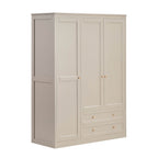 Dusklia - Ruby 3 Door Wardrobe with Drawers - Taupe