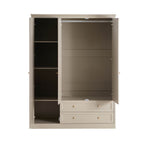 Dusklia - Ruby 3 Door Wardrobe with Drawers - Taupe