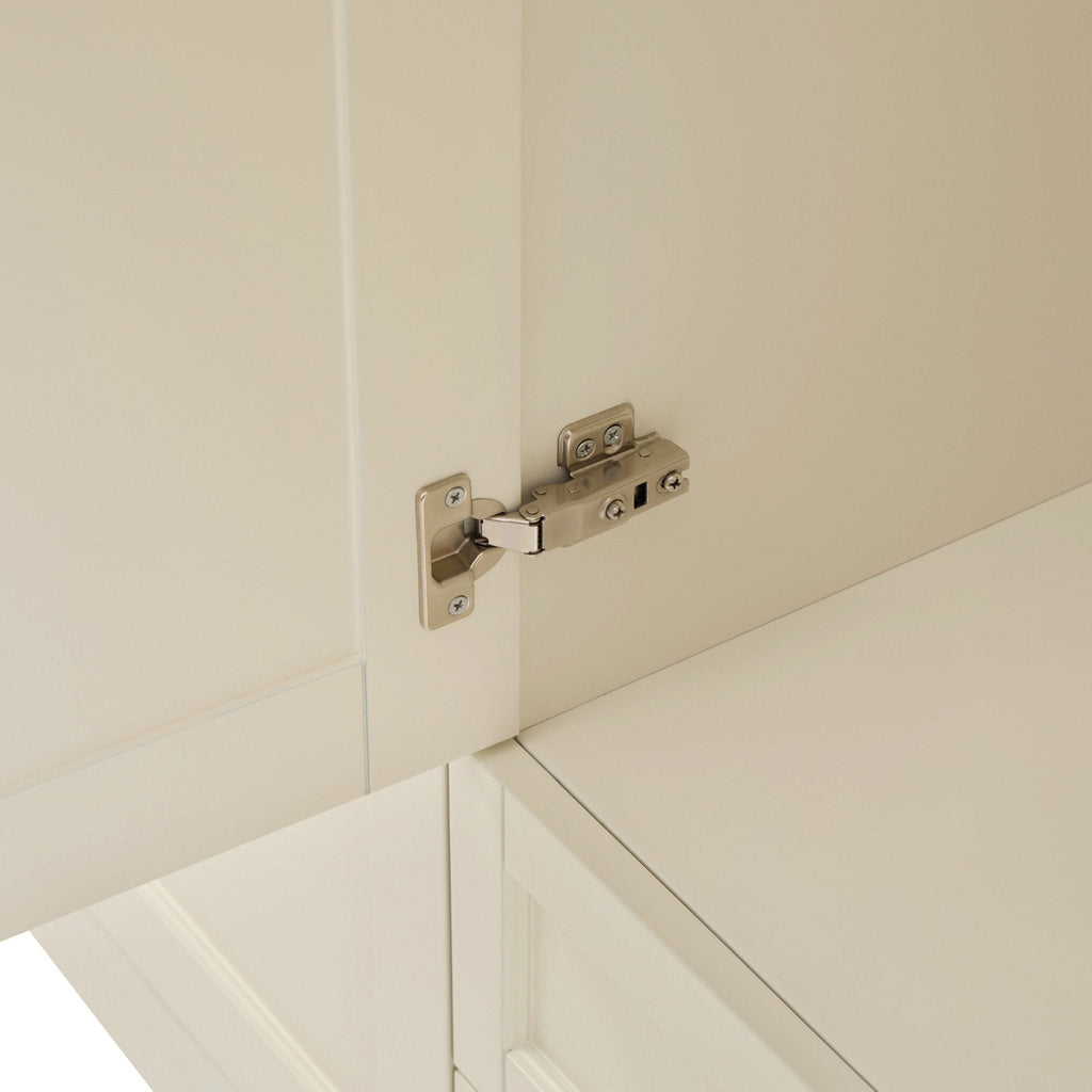 Dusklia - Ruby 3 Door Wardrobe with Drawers - Cream