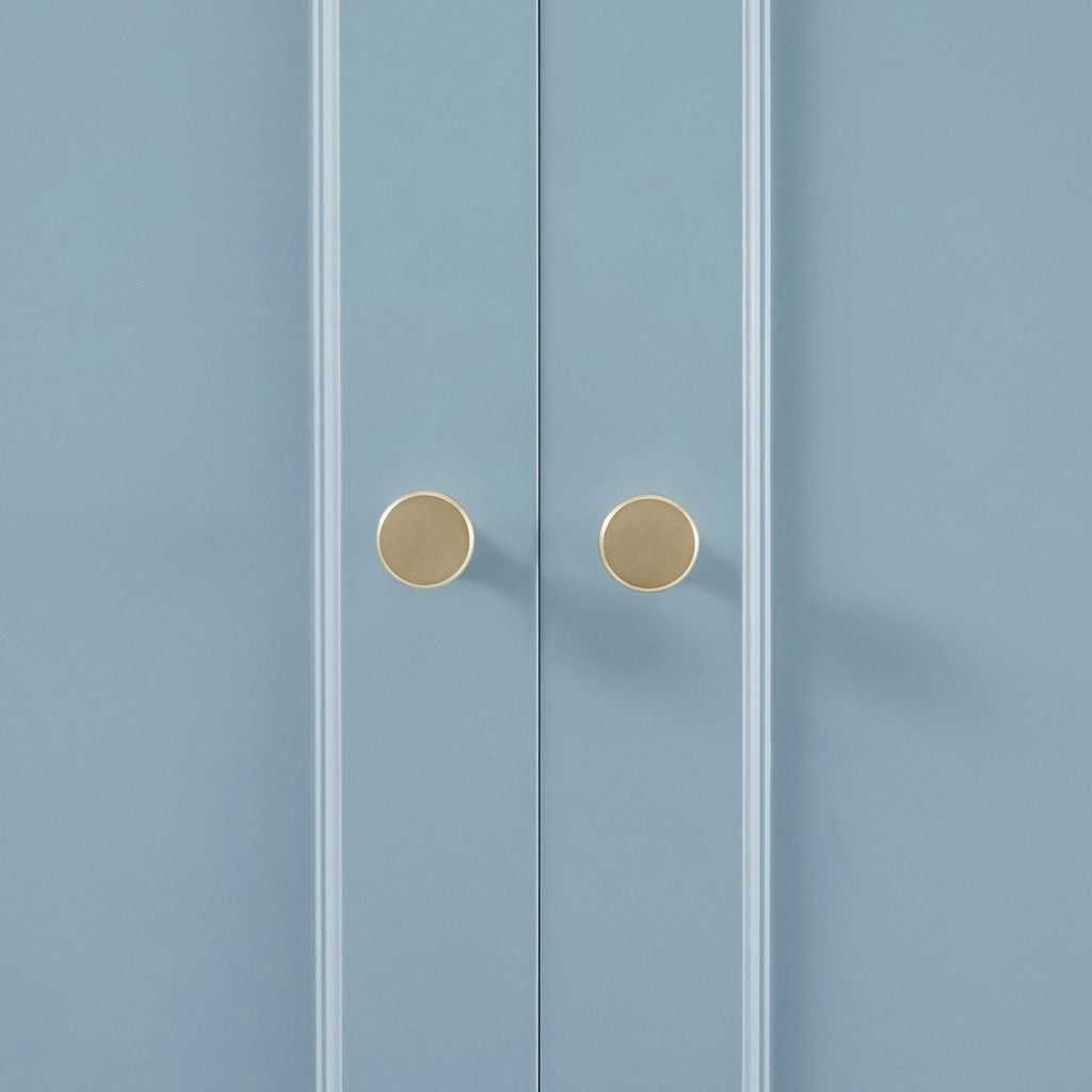 Dusklia - Ruby 3 Door Wardrobe with Drawers - Sky Blue
