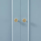 Dusklia - Ruby 3 Door Wardrobe with Drawers - Sky Blue