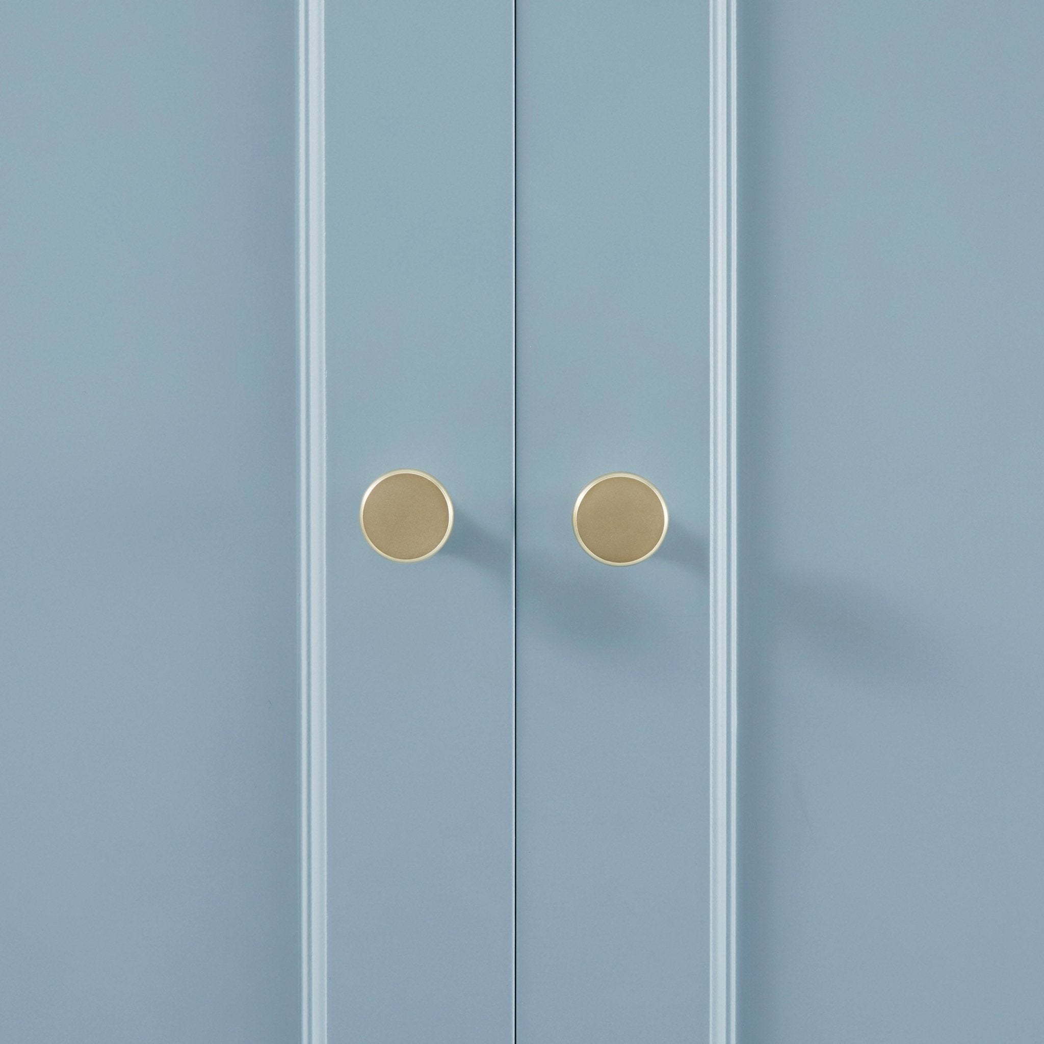 Dusklia - Ruby 3 Door Wardrobe with Drawers - Sky Blue