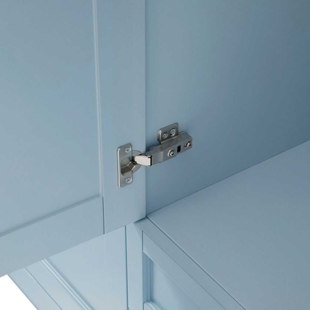 Dusklia - Ruby 3 Door Wardrobe with Drawers - Sky Blue