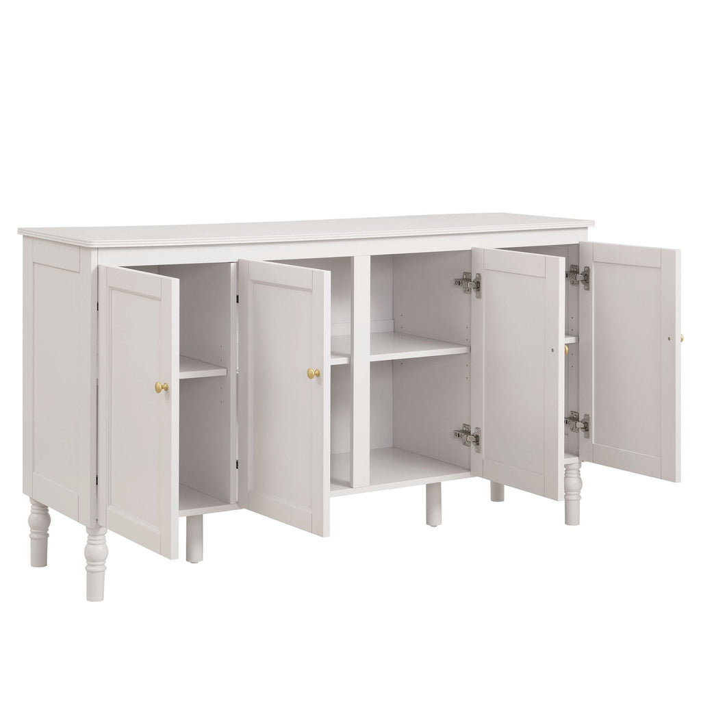 Dusklia - Ruby 4 Door Sideboard - Stone Grey