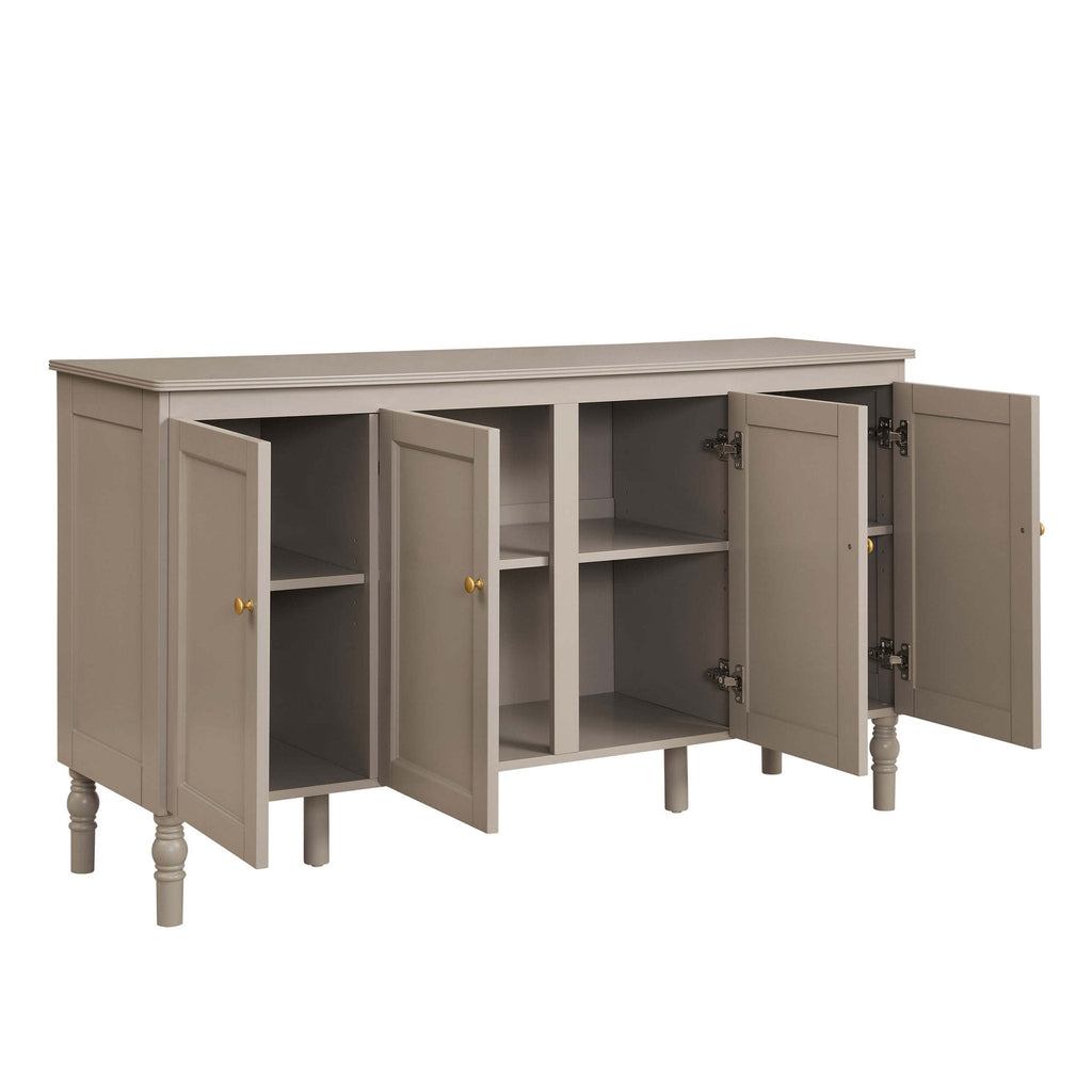 Dusklia - Ruby 4 Door Sideboard - Taupe
