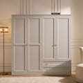 Dusklia - Ruby 4 Door Wardrobe with Drawers - Taupe