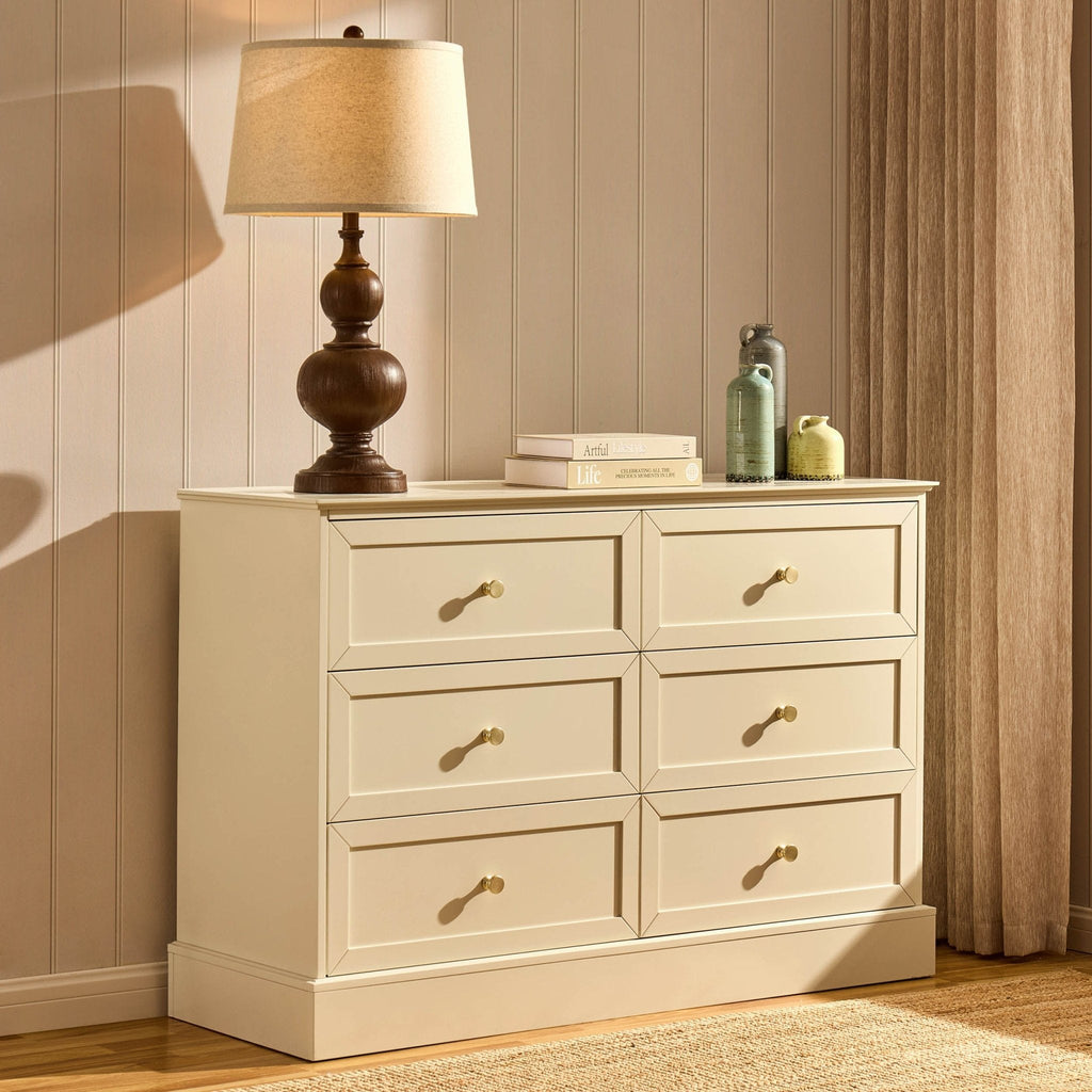 Dusklia - Ruby 6 Drawer Chest - Cream