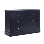 Dusklia - Ruby 6 Drawer Chest - Midnight