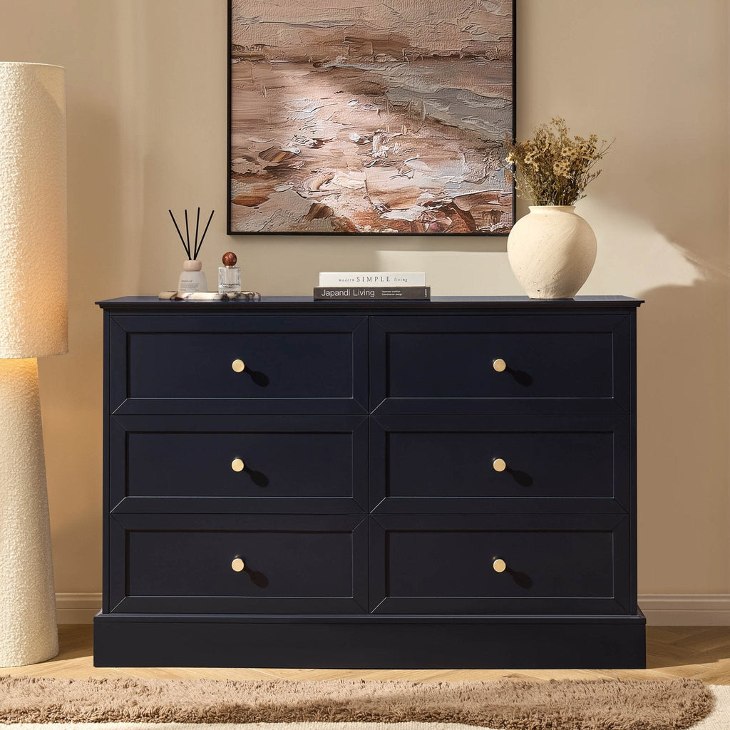 Dusklia - Ruby 6 Drawer Chest - Midnight