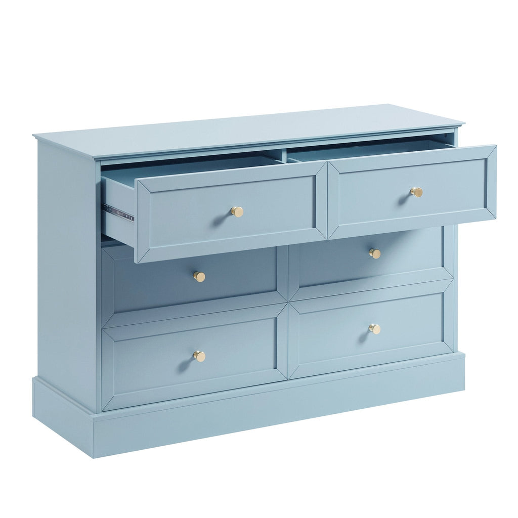 Dusklia - Ruby 6 Drawer Chest - Sky Blue