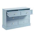 Dusklia - Ruby 6 Drawer Chest - Sky Blue