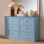 Dusklia - Ruby 6 Drawer Chest - Sky Blue