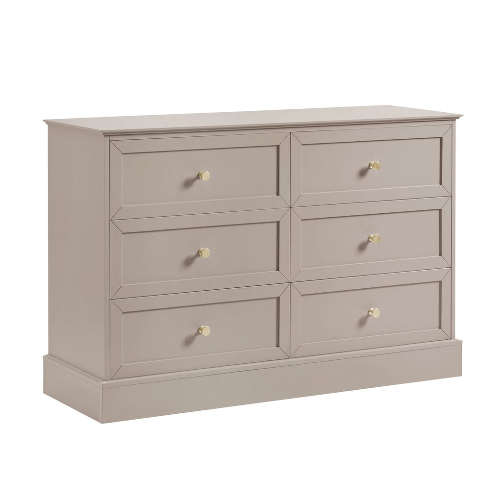 Dusklia - Ruby 6 Drawer Chest - Taupe