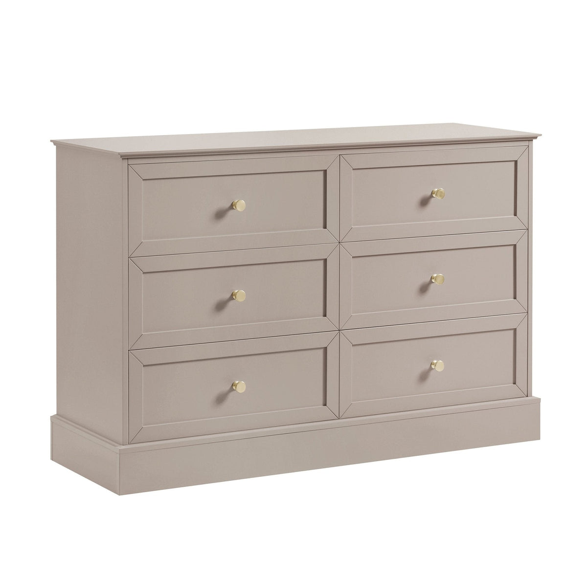Dusklia - Ruby 6 Drawer Chest - Taupe