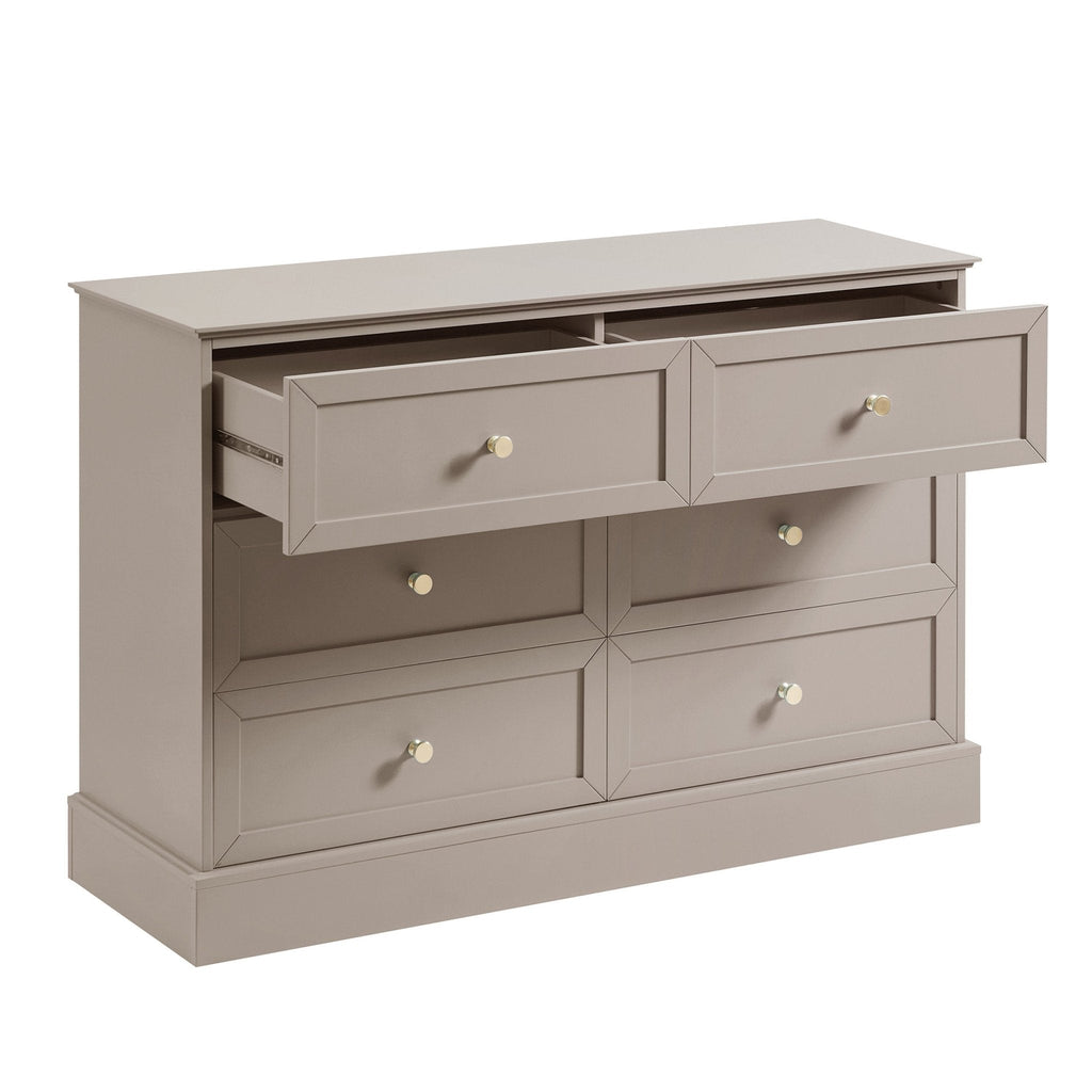 Dusklia - Ruby 6 Drawer Chest - Taupe