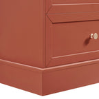 Dusklia - Ruby  6 Drawer Chest - Terracotta