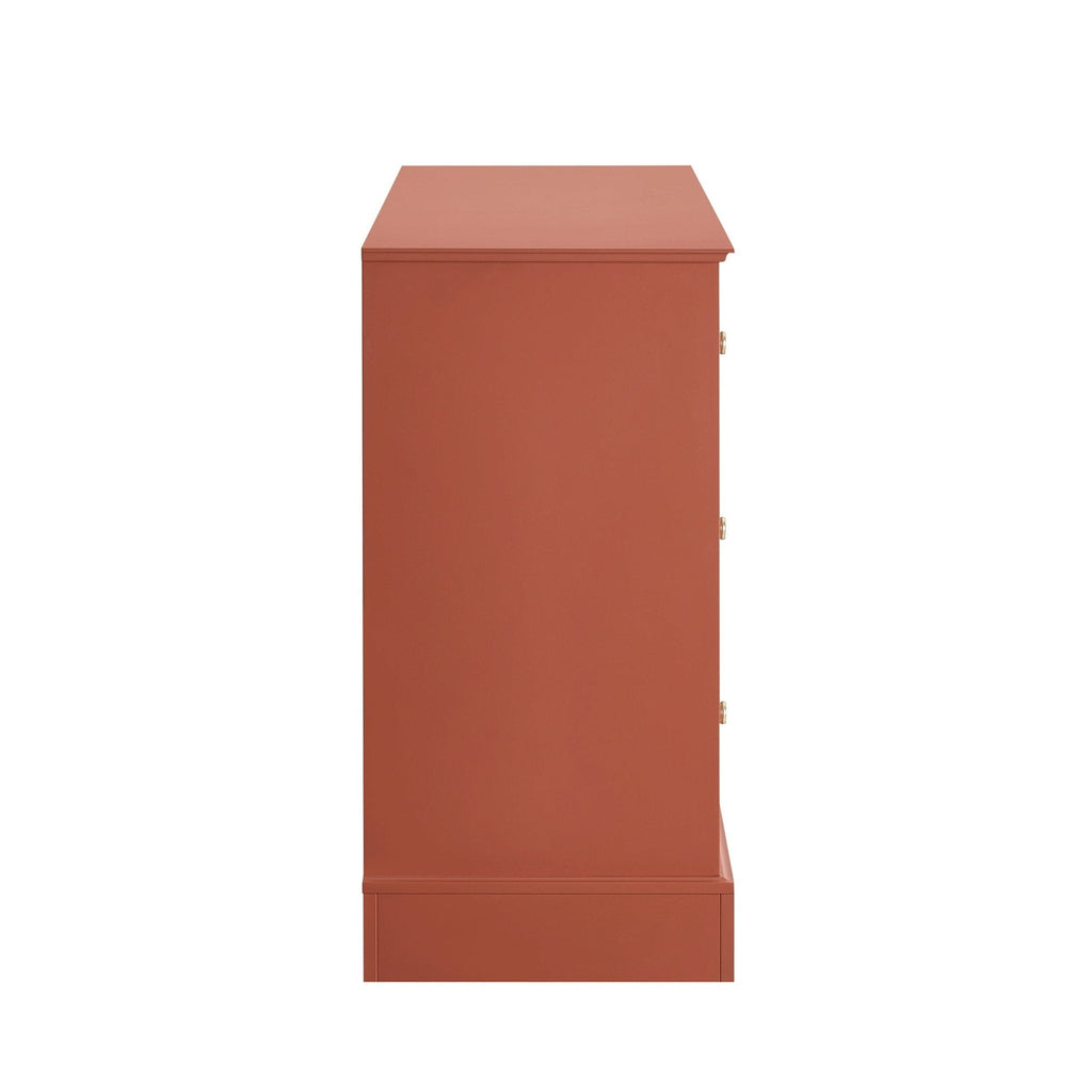 Dusklia - Ruby  6 Drawer Chest - Terracotta