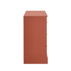 Dusklia - Ruby  6 Drawer Chest - Terracotta