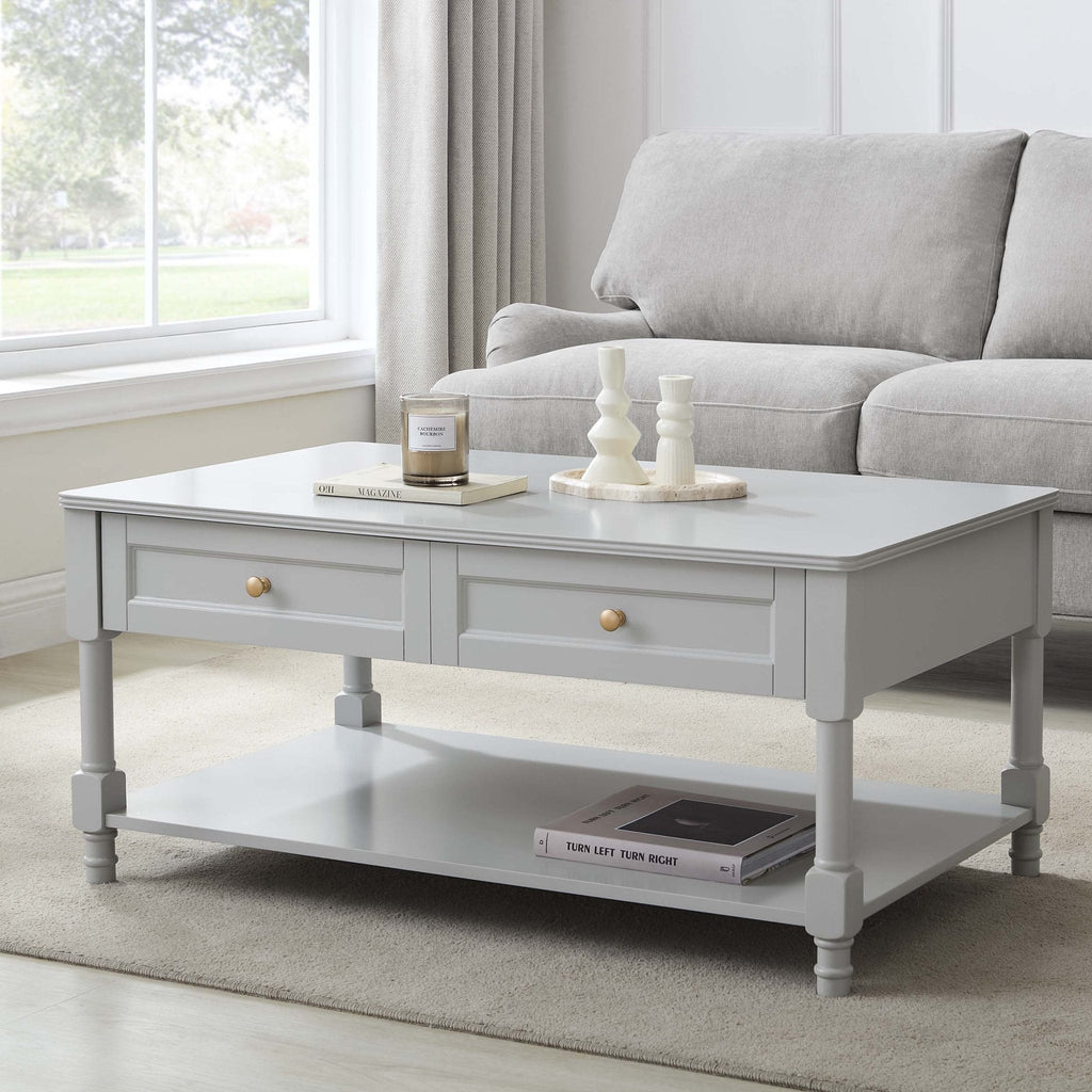 Dusklia - Ruby Coffee Table - Light Grey