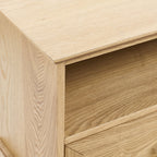 Dusklia - Ruby Corner TV Unit for TVs up to 55- Light Wood