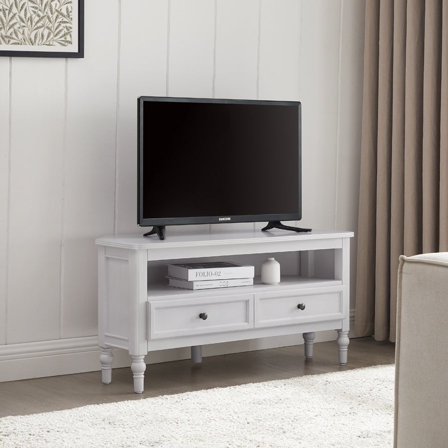 Dusklia - Ruby 100cm Corner TV Unit - Washed Stone