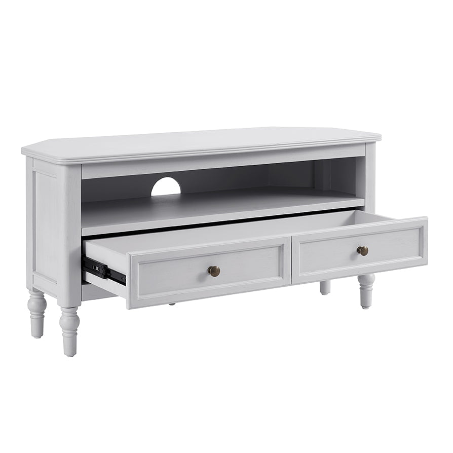 Dusklia - Ruby 100cm Corner TV Unit - Washed Stone