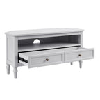 Dusklia - Ruby 100cm Corner TV Unit - Washed Stone